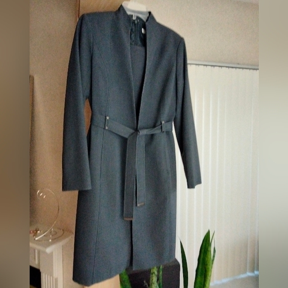2-Piece Sheath Dress with Long Jacket by CALVIN KLEIN Pewter - Picture 15 of 15